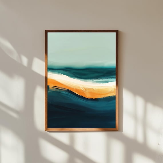 Abstract Color Field Art Print Modern Minimalist Home Decor