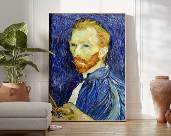 Vincent Van Gogh Self Portrait 1889 Classic Artist Museum Poster