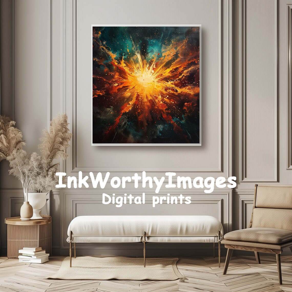 Big Bang Explosion, Abstract Cosmic Art Print - Image 6