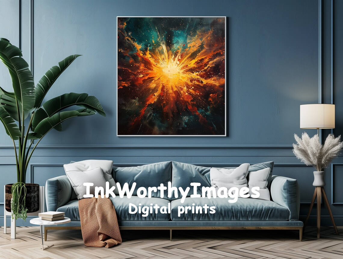 Big Bang Explosion, Abstract Cosmic Art Print - Image 2