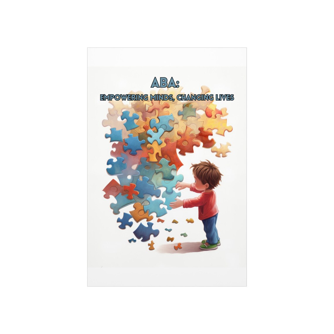 Applied Behavior Analysis Autism Support Art Print - Image 2