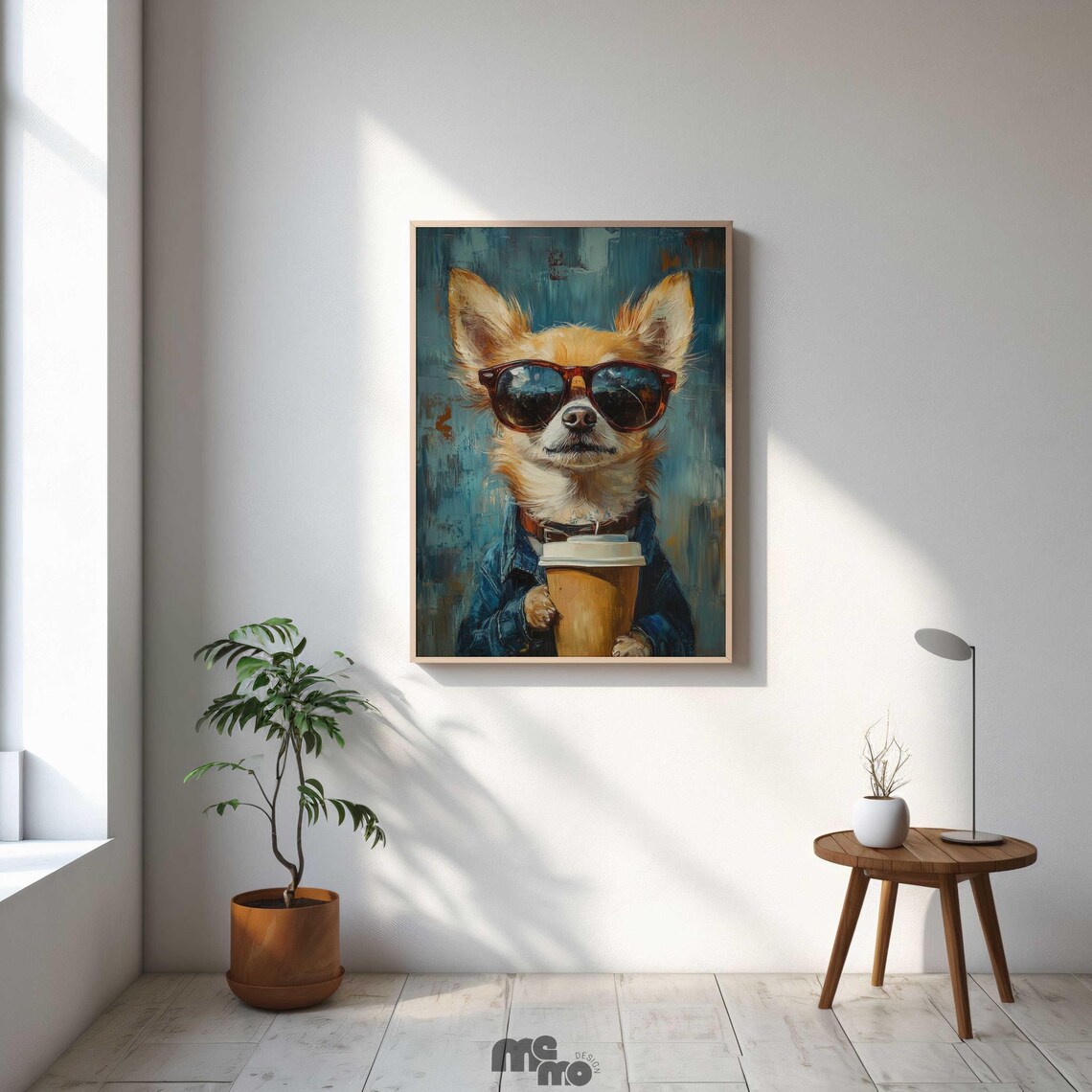 Chihuahua Coffee Art Print, Funny Dog Gift - Image 4