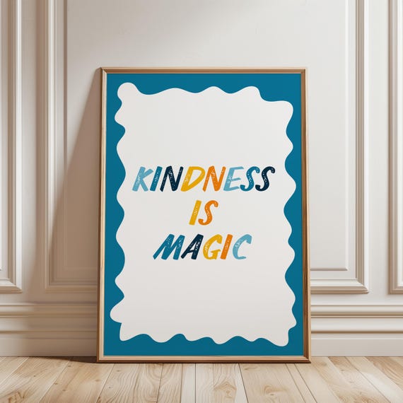 Colorful Kids Wall Art Modern Playroom Decor Nursery Poster Fun Typography For Boys And Girls Room
