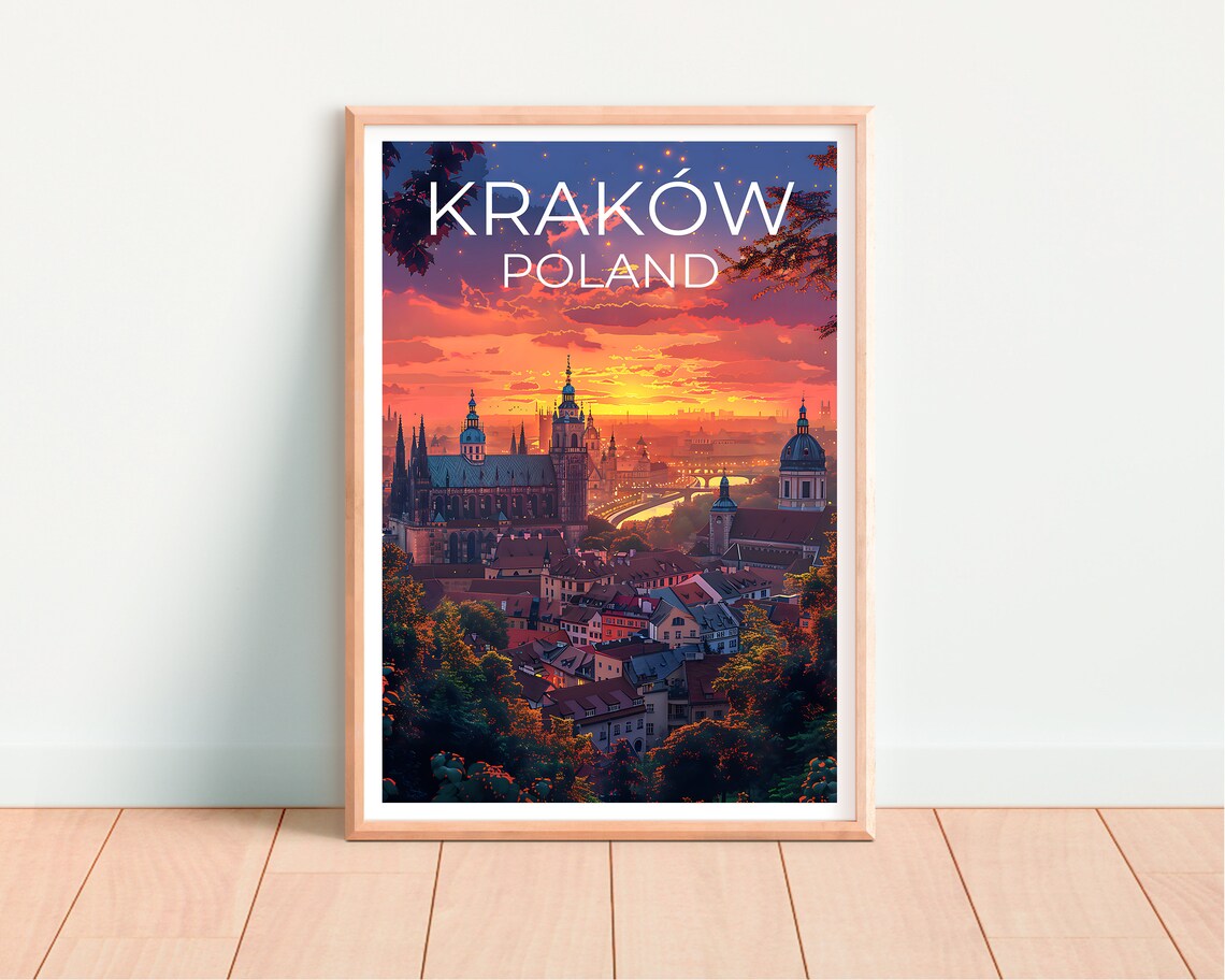 Krakow, Poland Travel Poster, Europe Art Print - Image 4