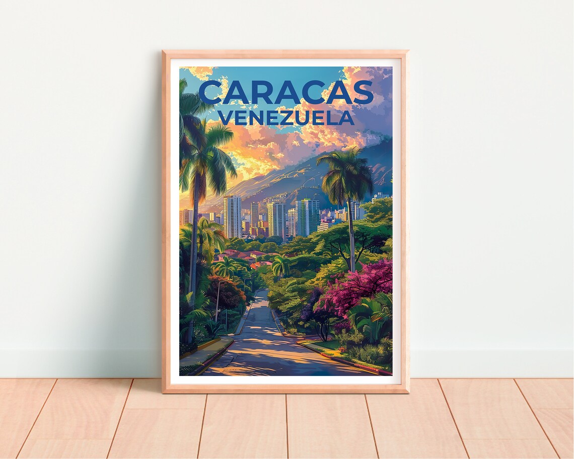 Caracas Travel Poster, Venezuela City Art Print - Image 4