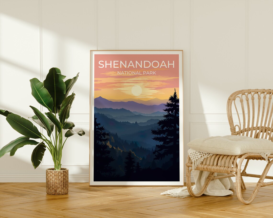 Shenandoah National Park Travel Poster, Wall Art Print - Image 2