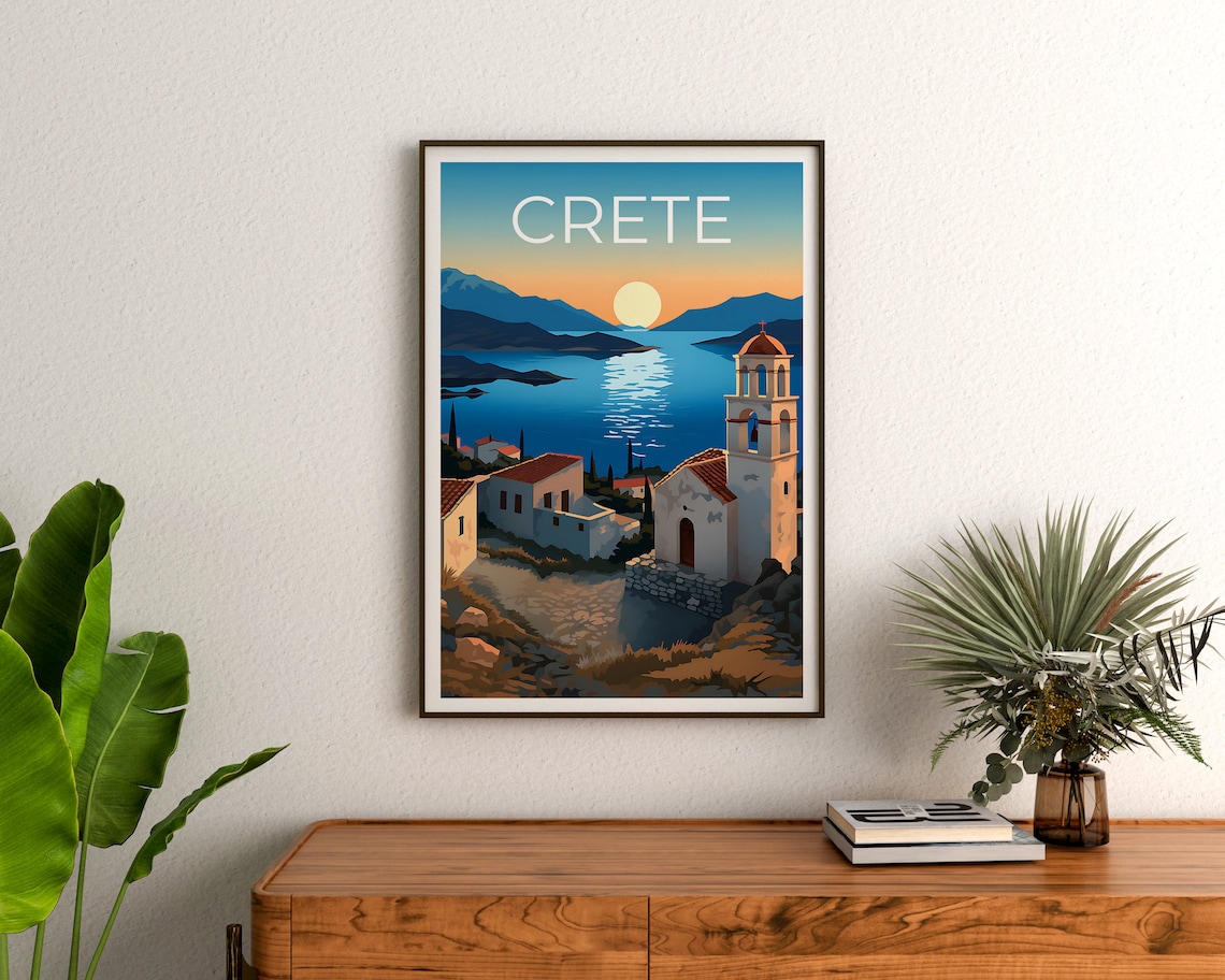 Crete Travel Poster, Greece Island Wall Art Print - Image 3