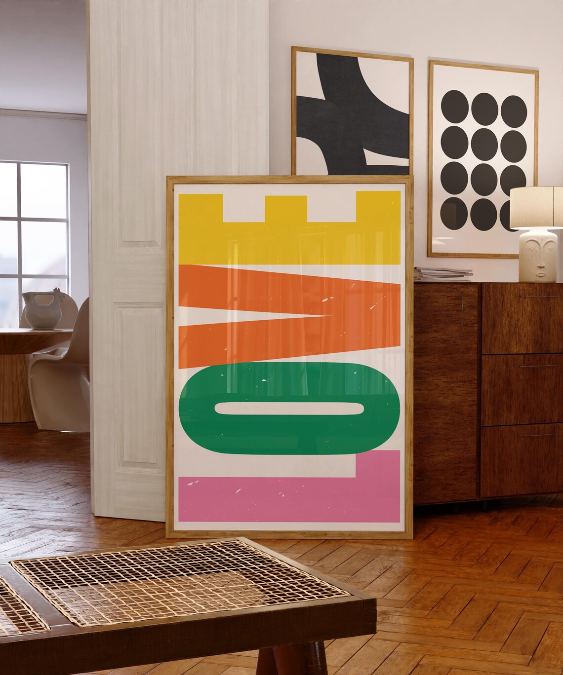 Love Modern Minimalist Typography Art Print