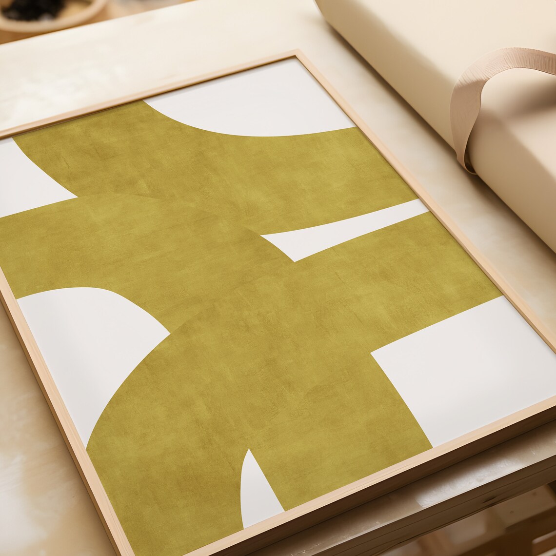 Midcentury Organic Lines Retro Wall Art Print - Image 3