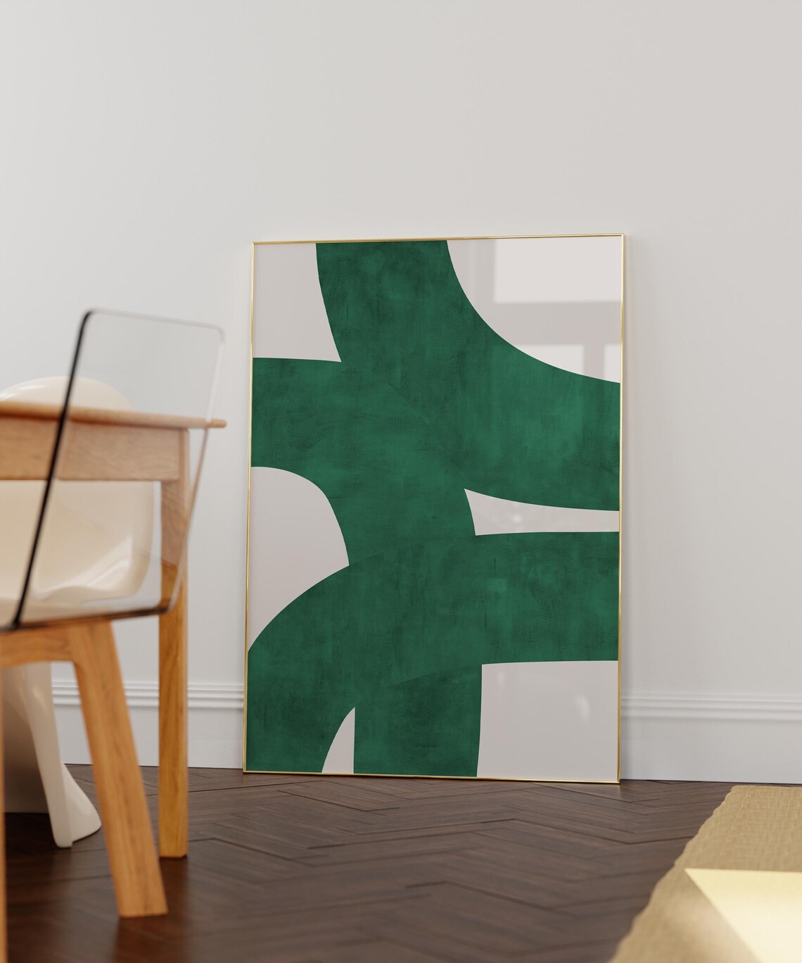 Midcentury Organic Lines Minimalist Art Print - Image 3