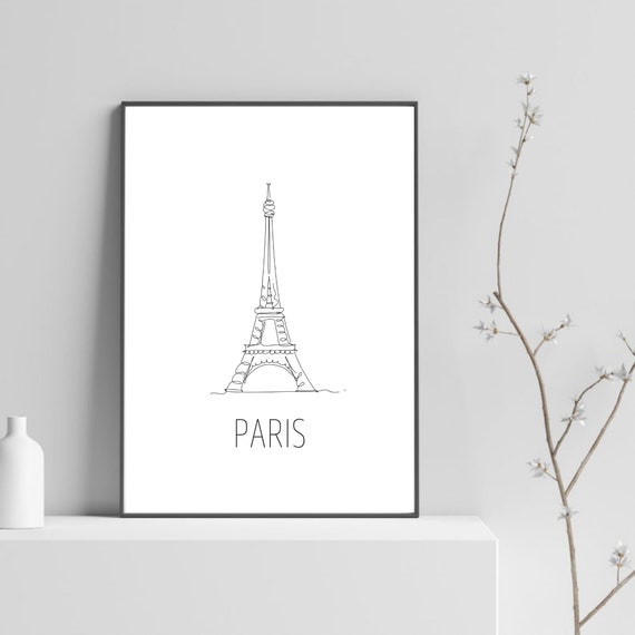 Paris Print Eiffel Tower Print Poster