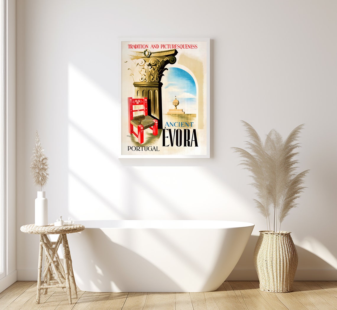 Ancient Evora Portugal Tradition And Picturesqueness Vintage Poster - Image 2