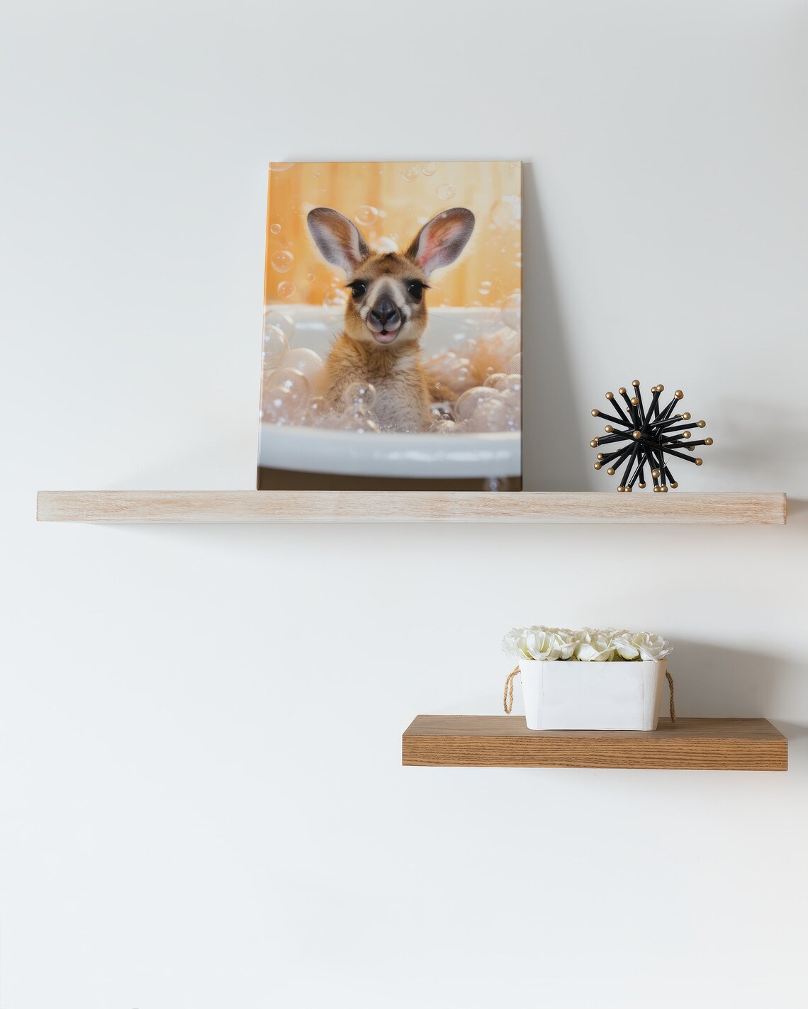 Kangaroo Bathtub - Contemporary Travel Poster - Image 2