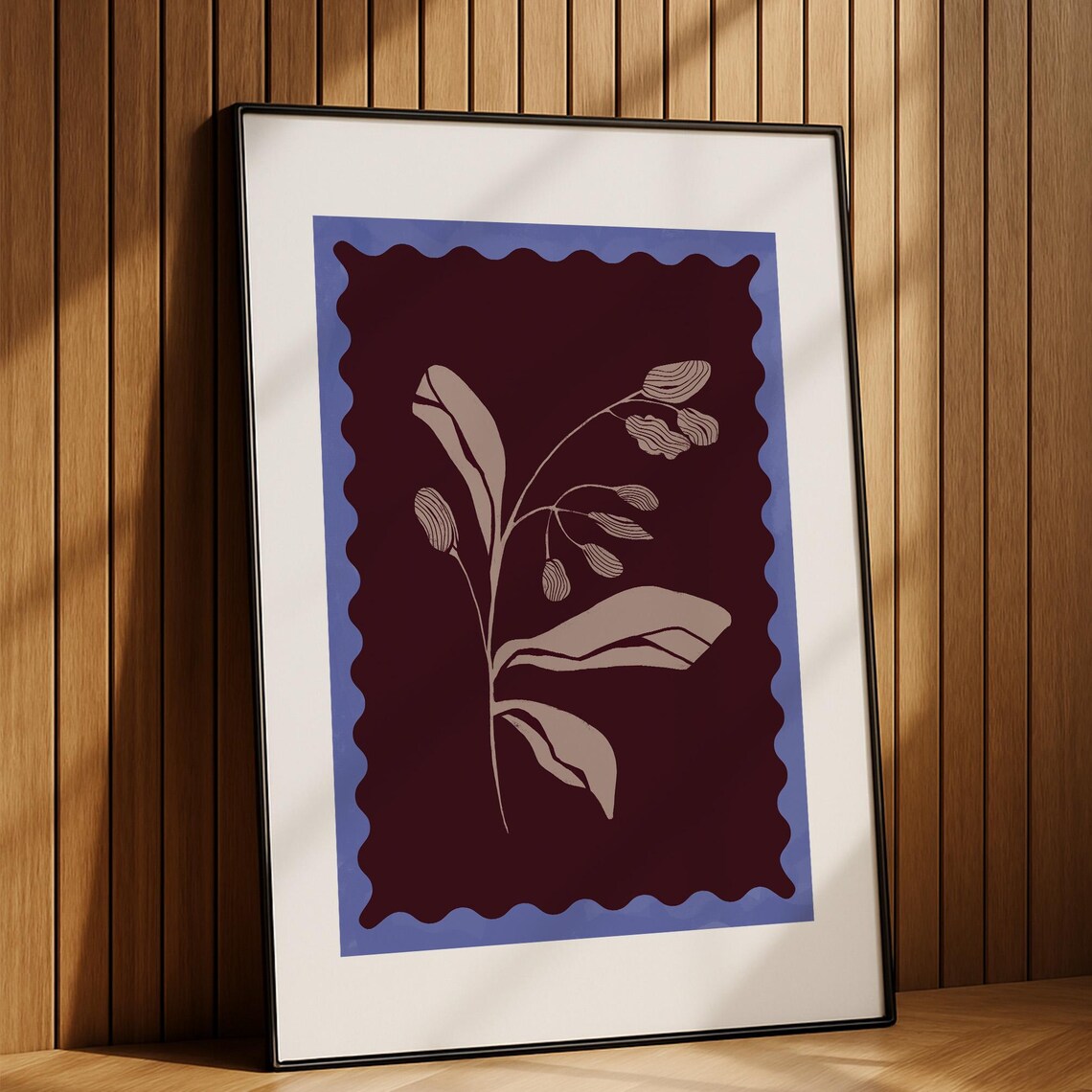 Vintage Botanical Line Art Floral Art Print