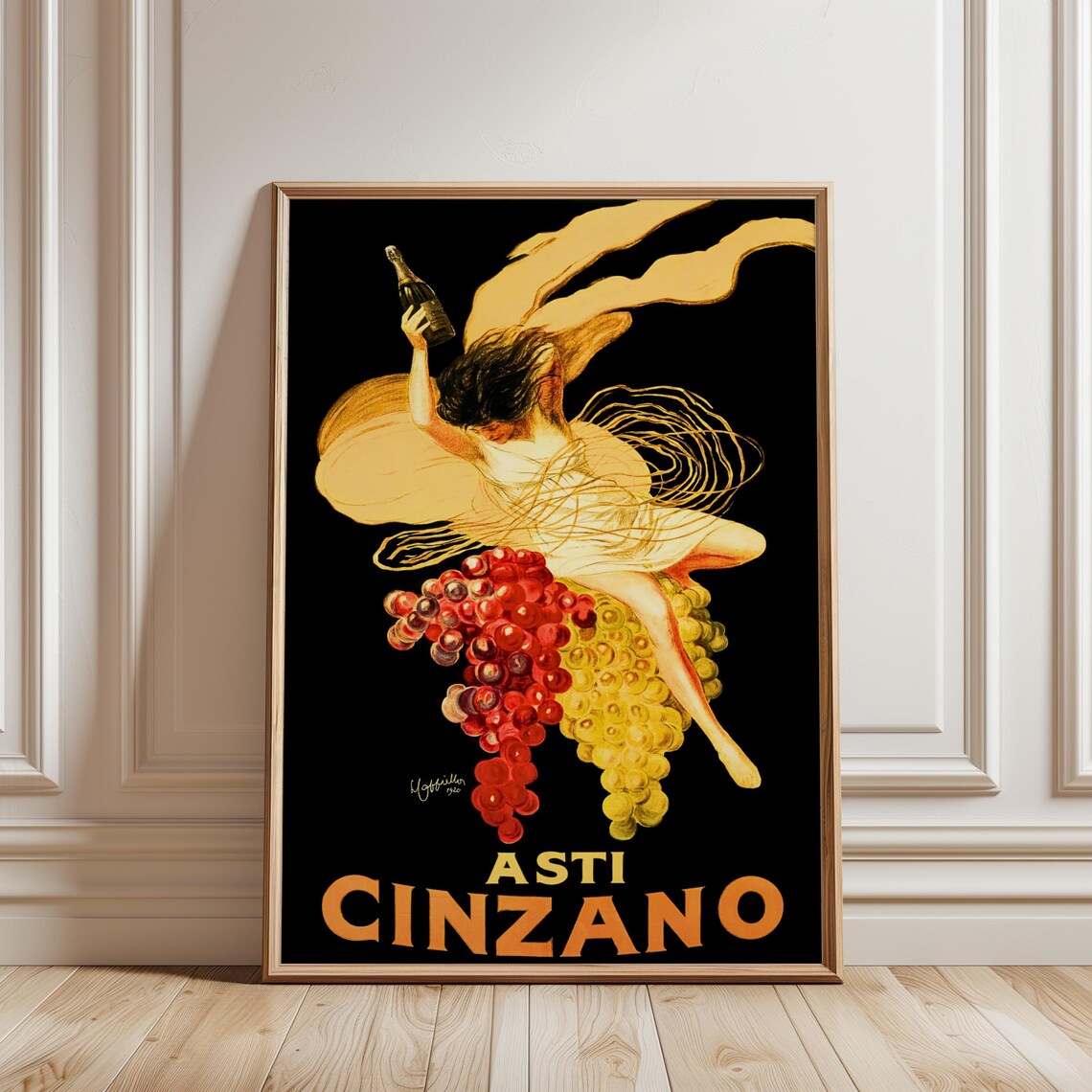 Asti Cinzano Vintage Italian Wine Advertisement Poster