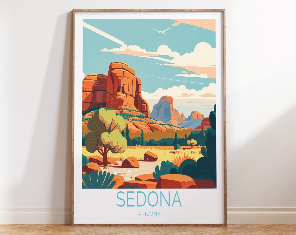 Sedona Travel Poster, Arizona Travel Poster