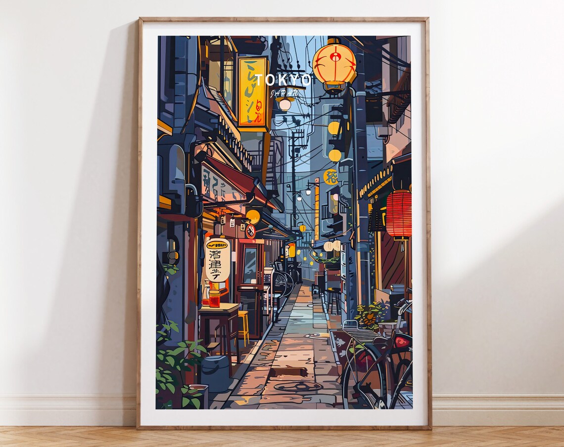 Tokyo Japan Travel Poster, Personalised Gift