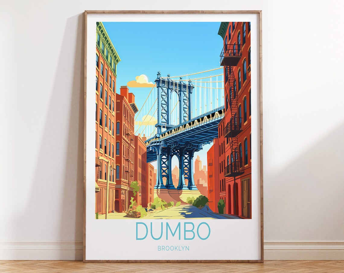Dumbo New York Travel Poster, Travel Poster