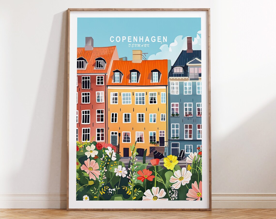 Copenhagen Denmark Wall Decor Poster Print