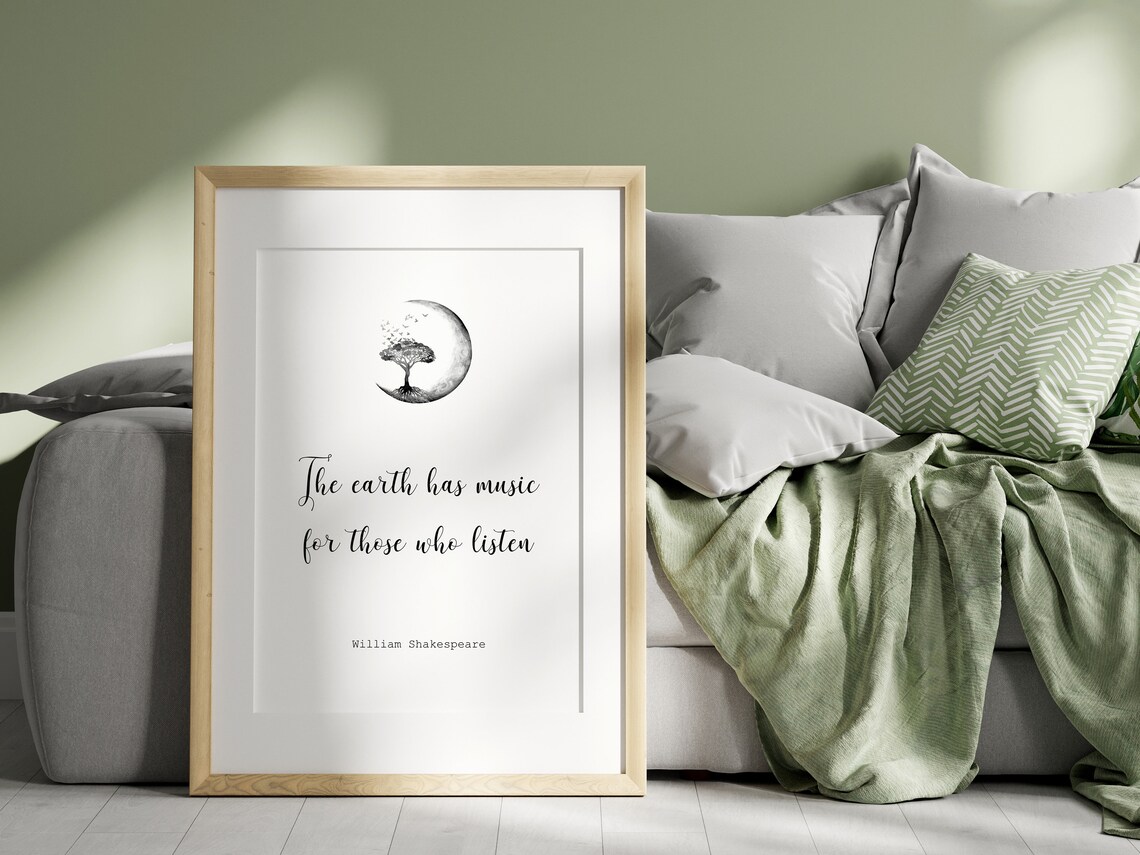 Shakespeare Literary Quote Art Print, Nature Quote - Image 3