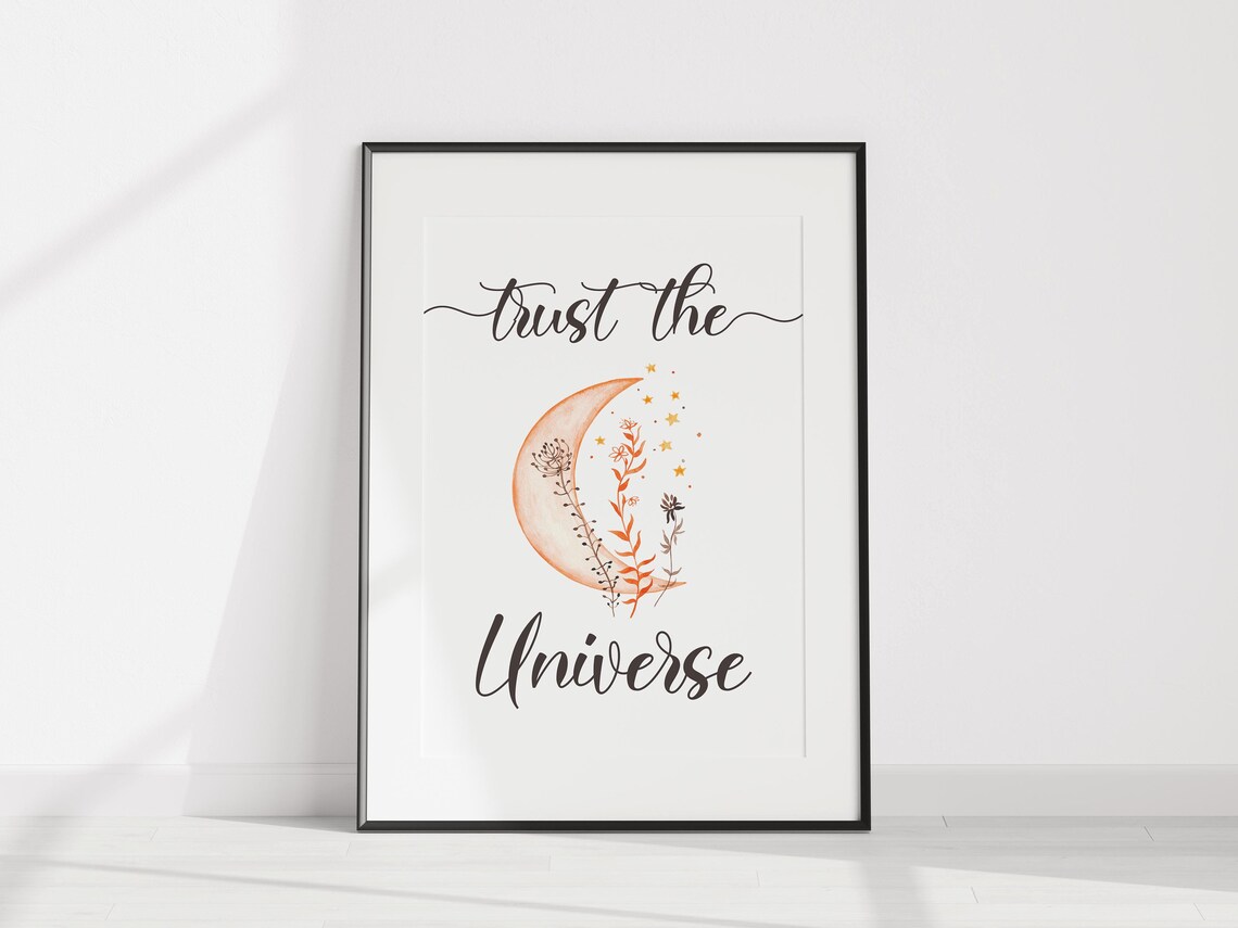 Trust The Universe Boho Celestial Poster - Image 3