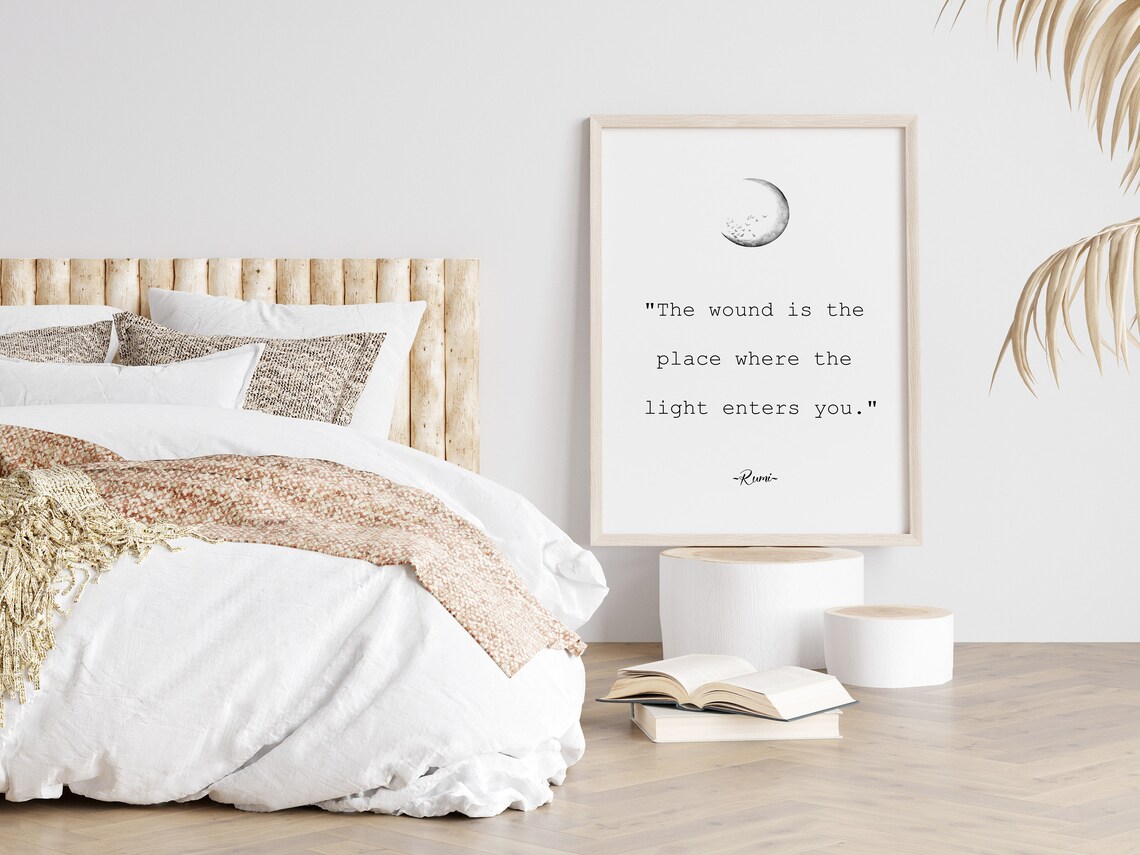 Rumi Quote Poster, Emotional Support Wall Art - Image 2