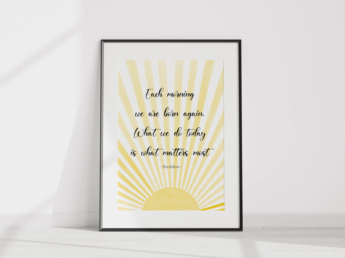 Buddha Quote Poster, Boho Sun Quote Print - Image 2