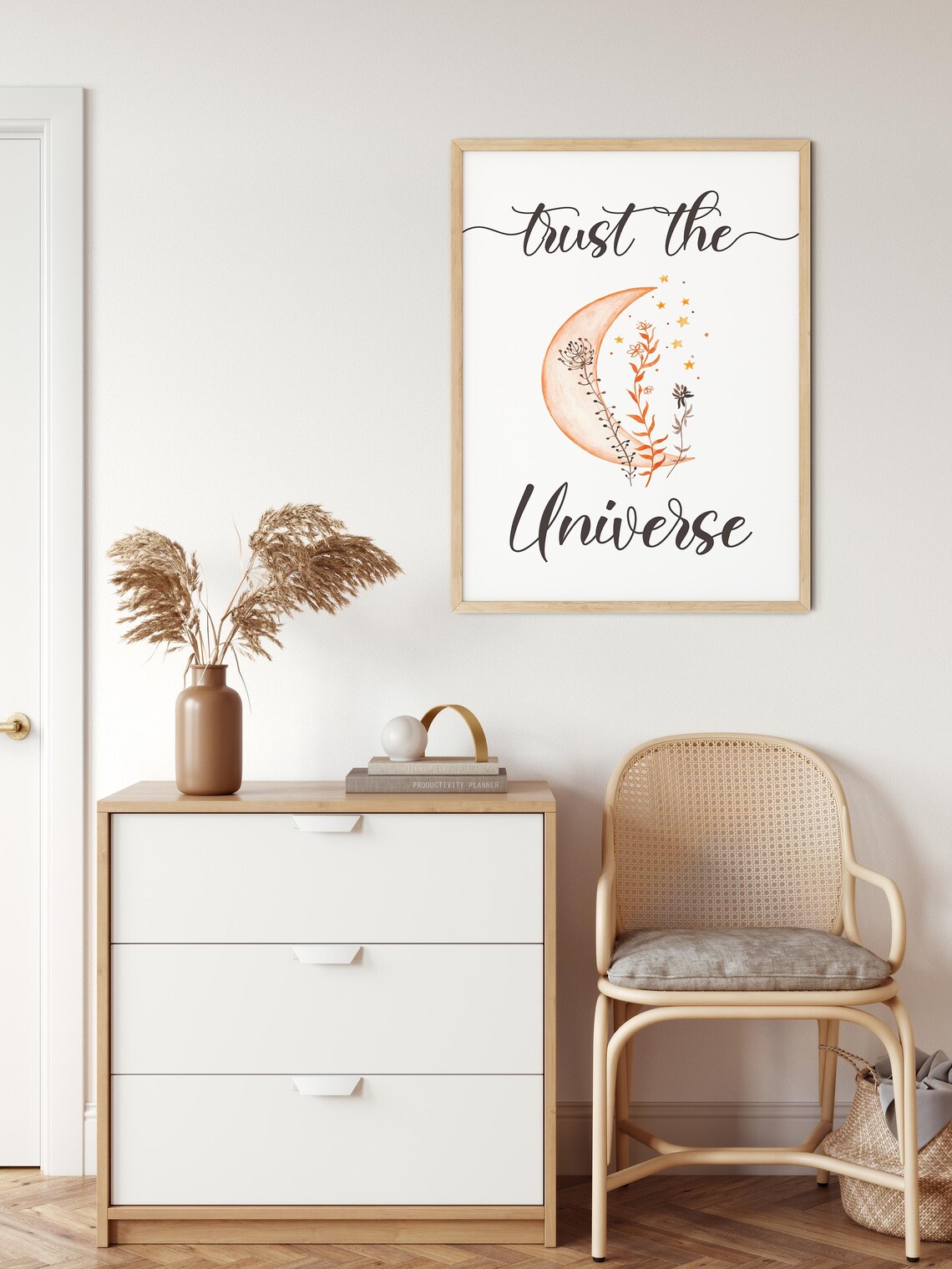 Trust The Universe Boho Celestial Poster - Image 2