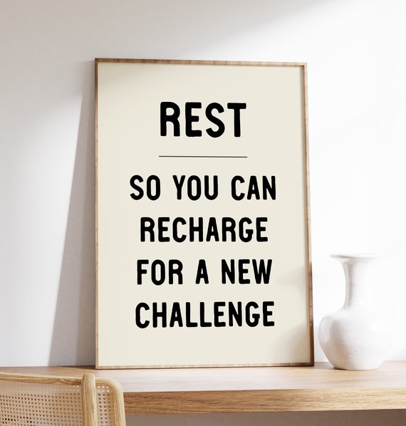 Retro Motivational Poster For Rest And Recovery Exercise Fitness Inspirational Goals Progress Over Perfection