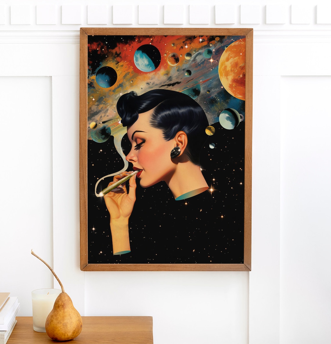 Clear Mind Retro Futuristic Cosmic Sci-Fi Art Print - Image 2