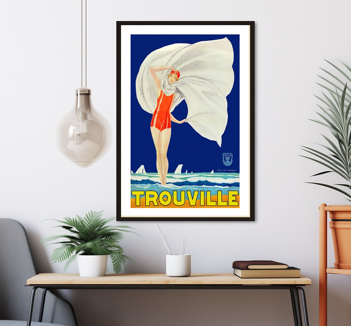 Trouville France Vintage Travel Poster, Europe Art Print - Image 2