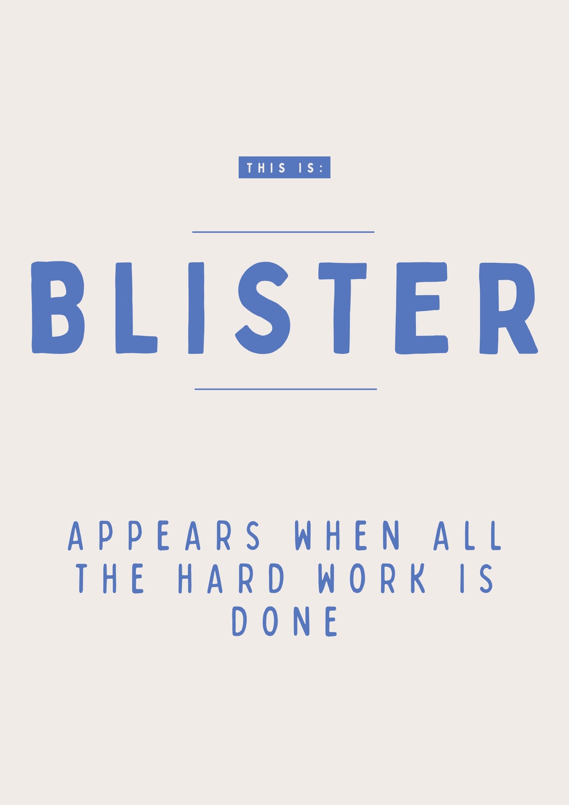 Blister Funny Nickname Definition Poster For The Lazy Coworker Gift - Image 3