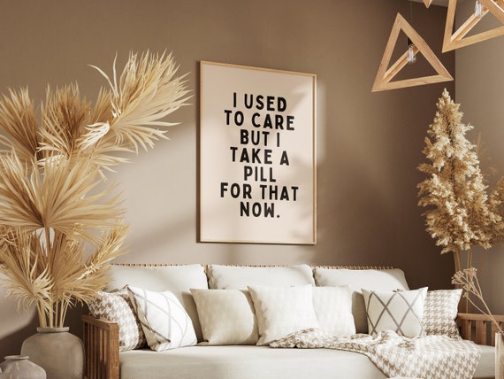 Fuck Sake Monochromatic Large Sarcastic Wall Art Bold Black Maximalist Print Funny Swearing Typography Poster