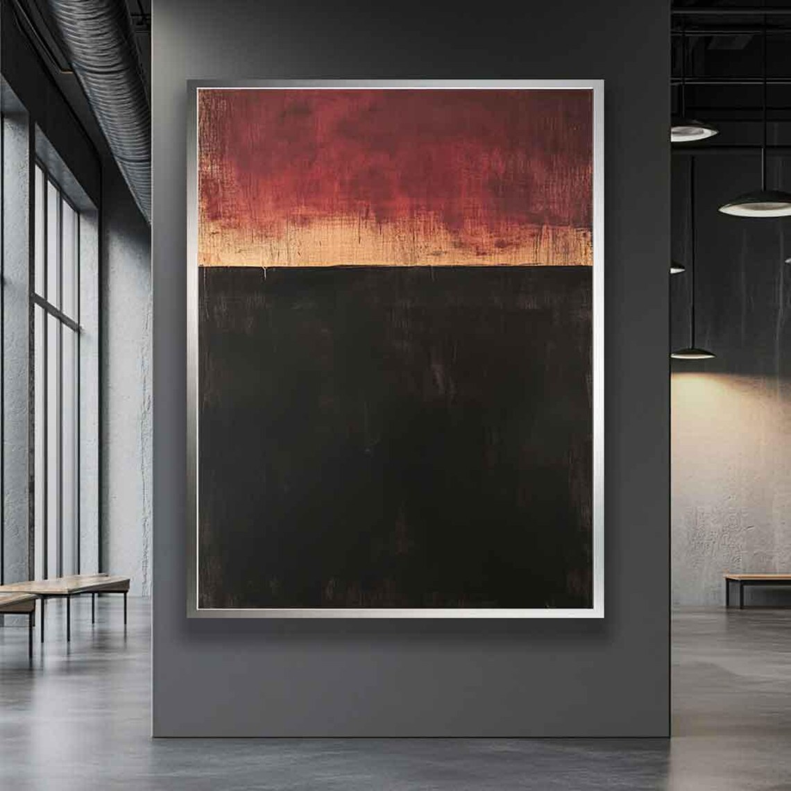 Mark Rothko Style Abstract Painting, Minimalist Art - Image 5