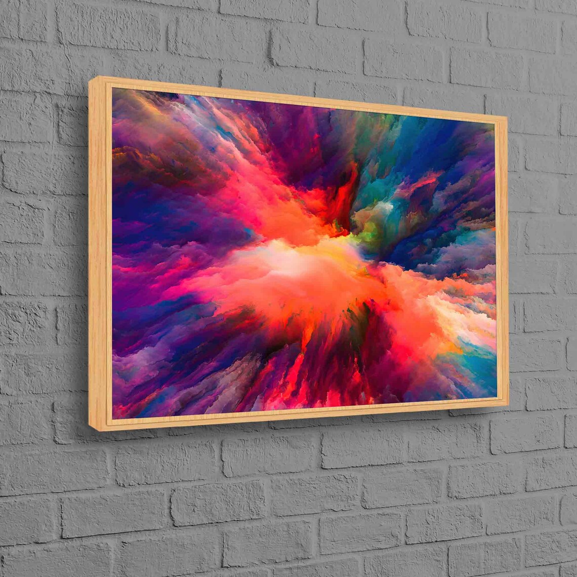 Divine Colors Colorful Cloud Modern Poster