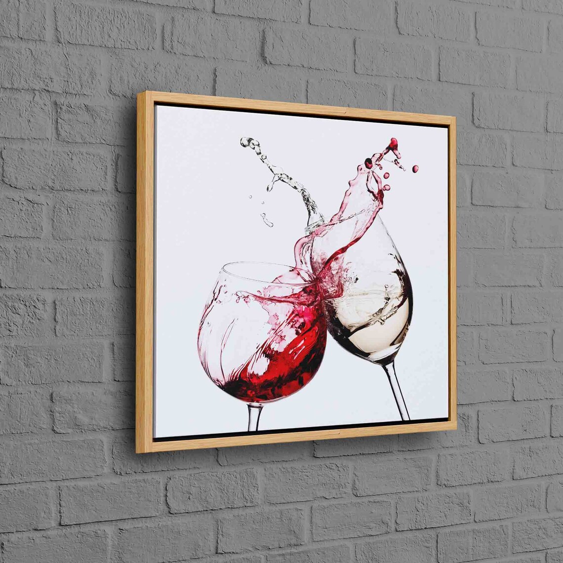 Wine Splash Modern Kitchen Wall Art Print