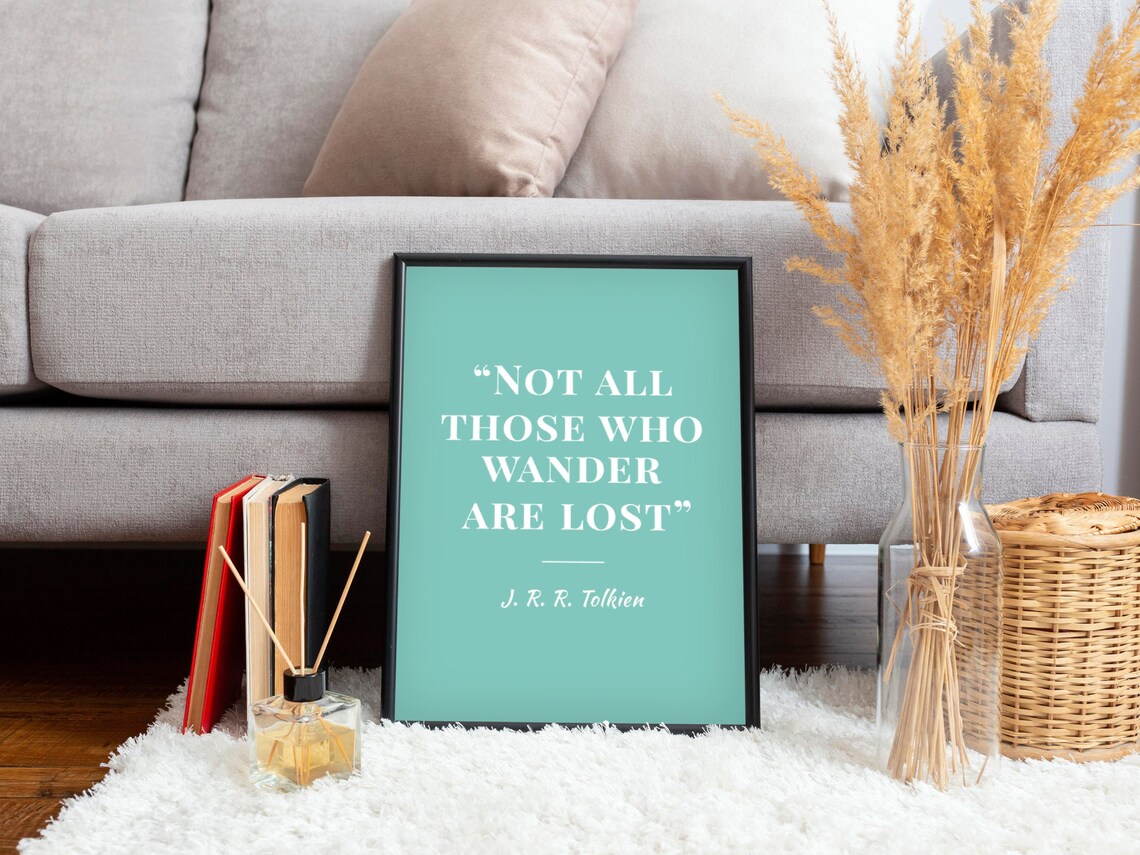 Tolkien Quote, Lord of the Rings Minimalist Poster Print - Image 3