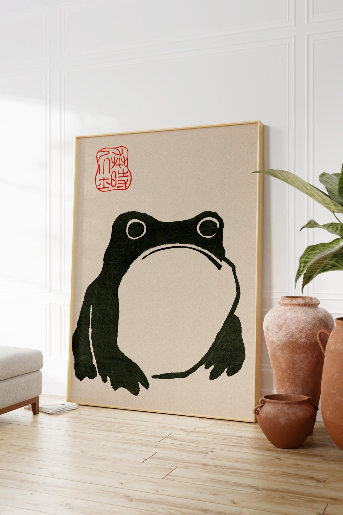 Matsumoto Hoji Frog, Minimalist Japanese Art Print - Image 2