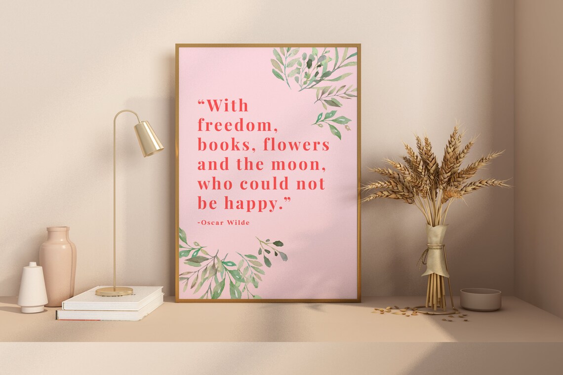 Oscar Wilde Quote, Minimalist Typography Poster - Image 3