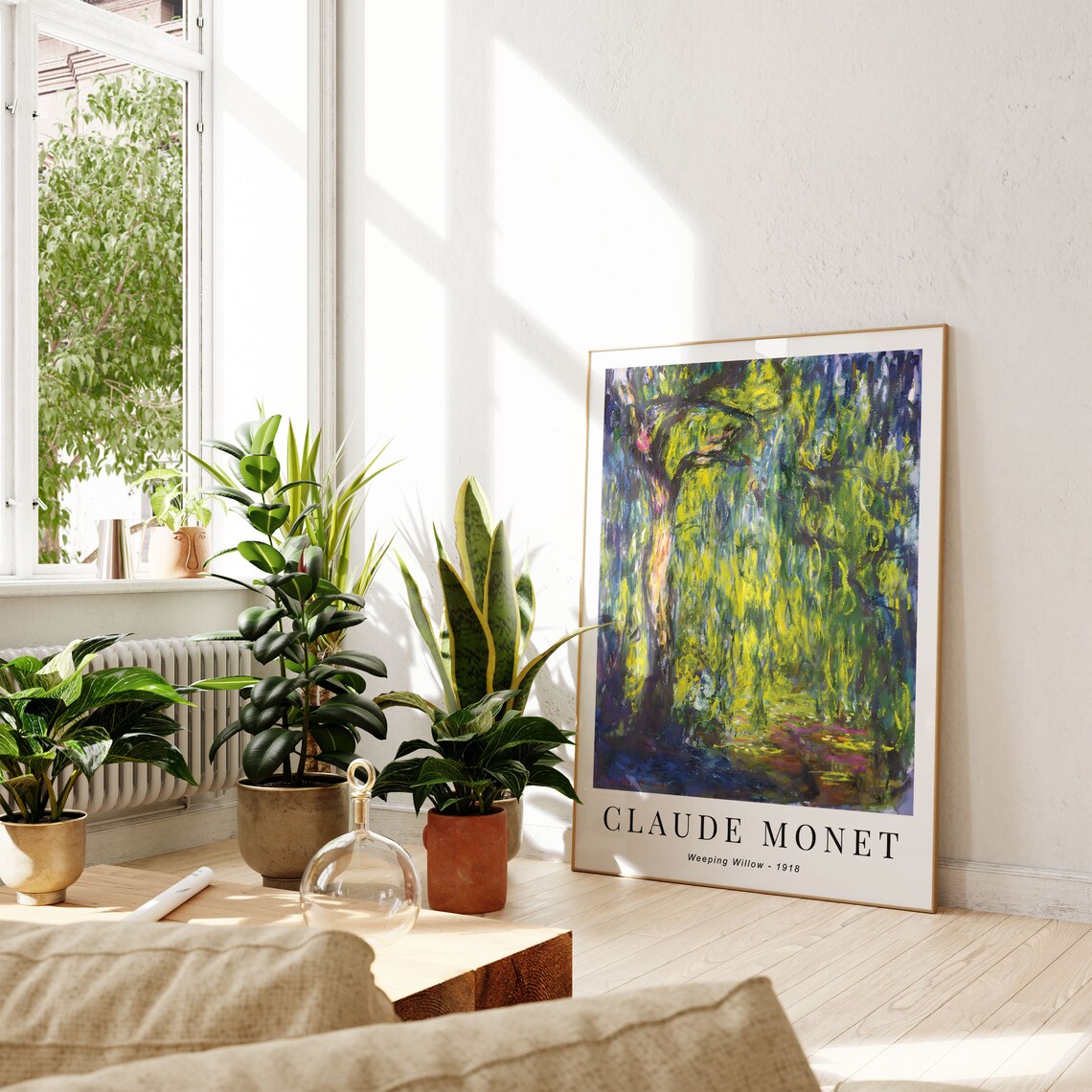 Claude Monet-Inspired Weeping Willow Art Print - Image 2
