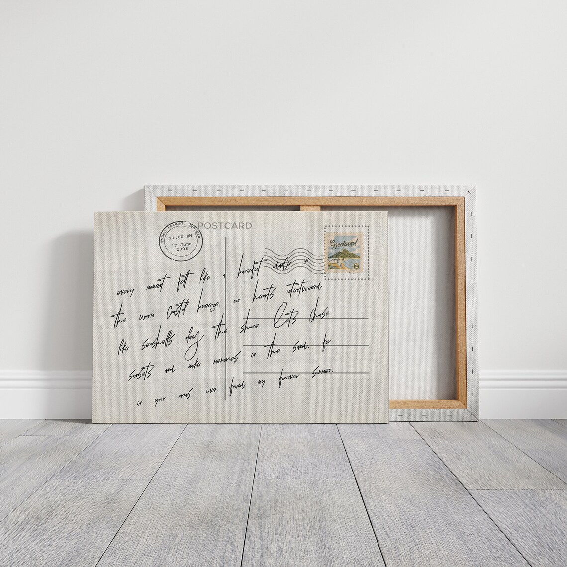 Coastal Love Letter Beach Aesthetic Art Print - Image 2