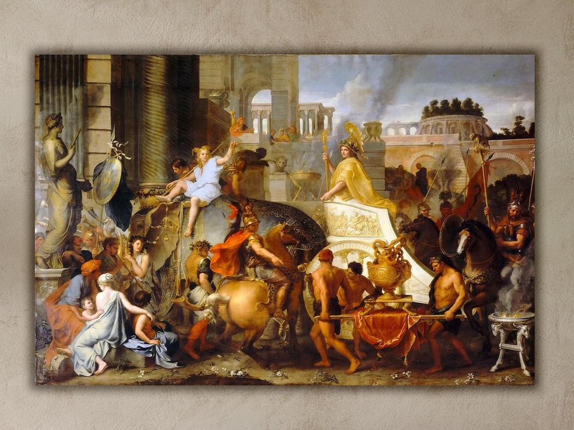 Alexander In Babylon - Historical Art Print