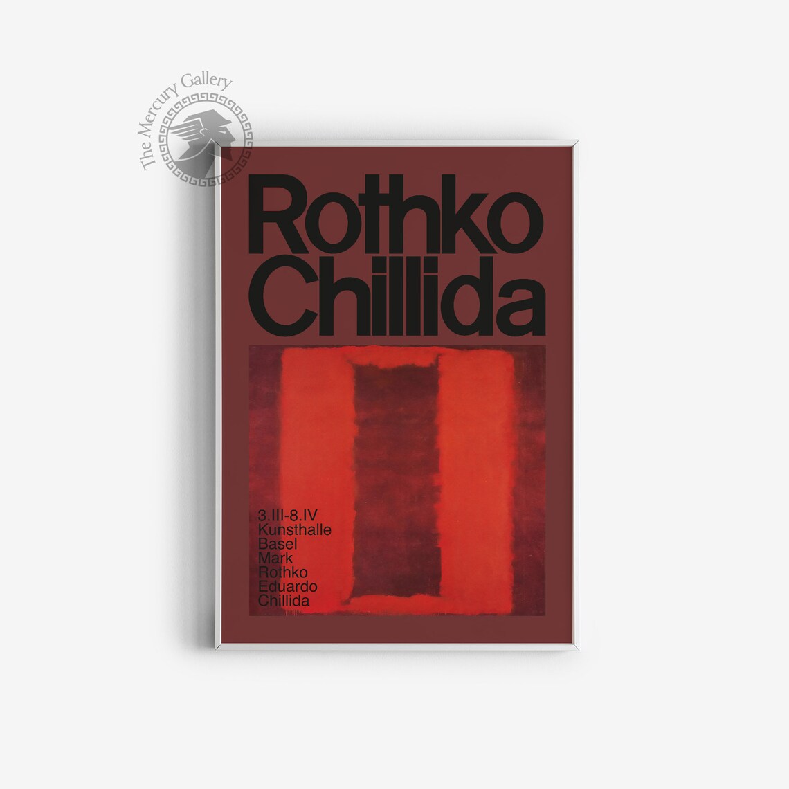 Mark Rothko and Eduardo Chillida Exhibition Poster Print - Image 2