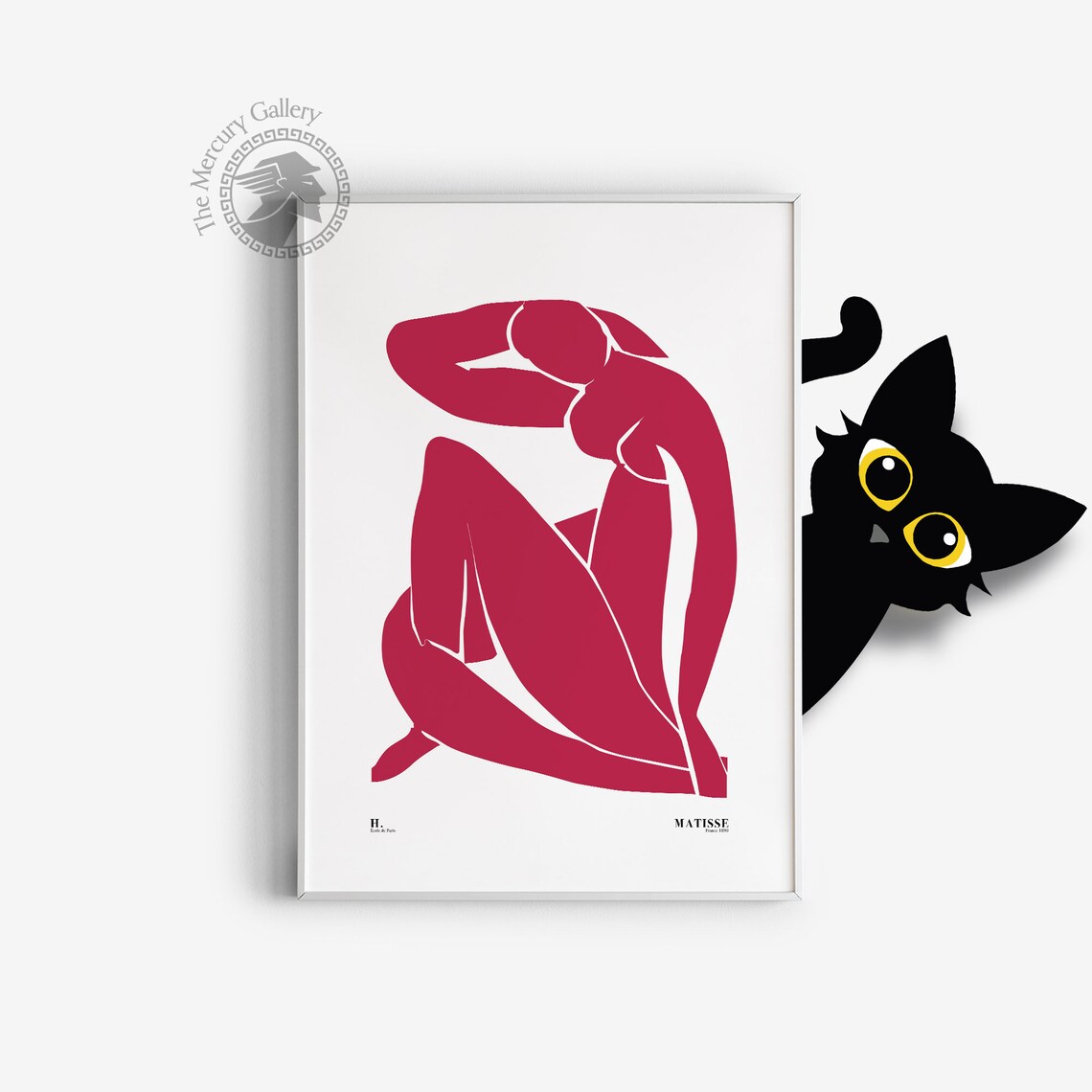 Matisse Style Nude Cutout Exhibition Poster - Image 4