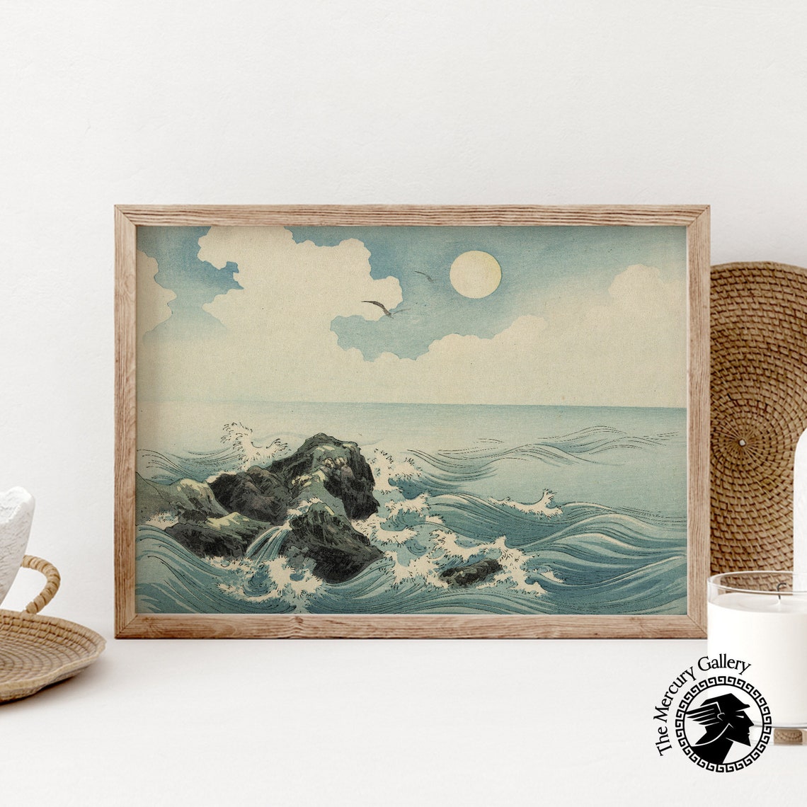Waves At Kojima Island, Japan Art Print - Image 6