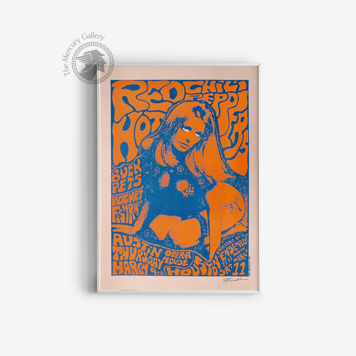 Red Hot Chilli Peppers Vintage Music Poster Print - Image 2