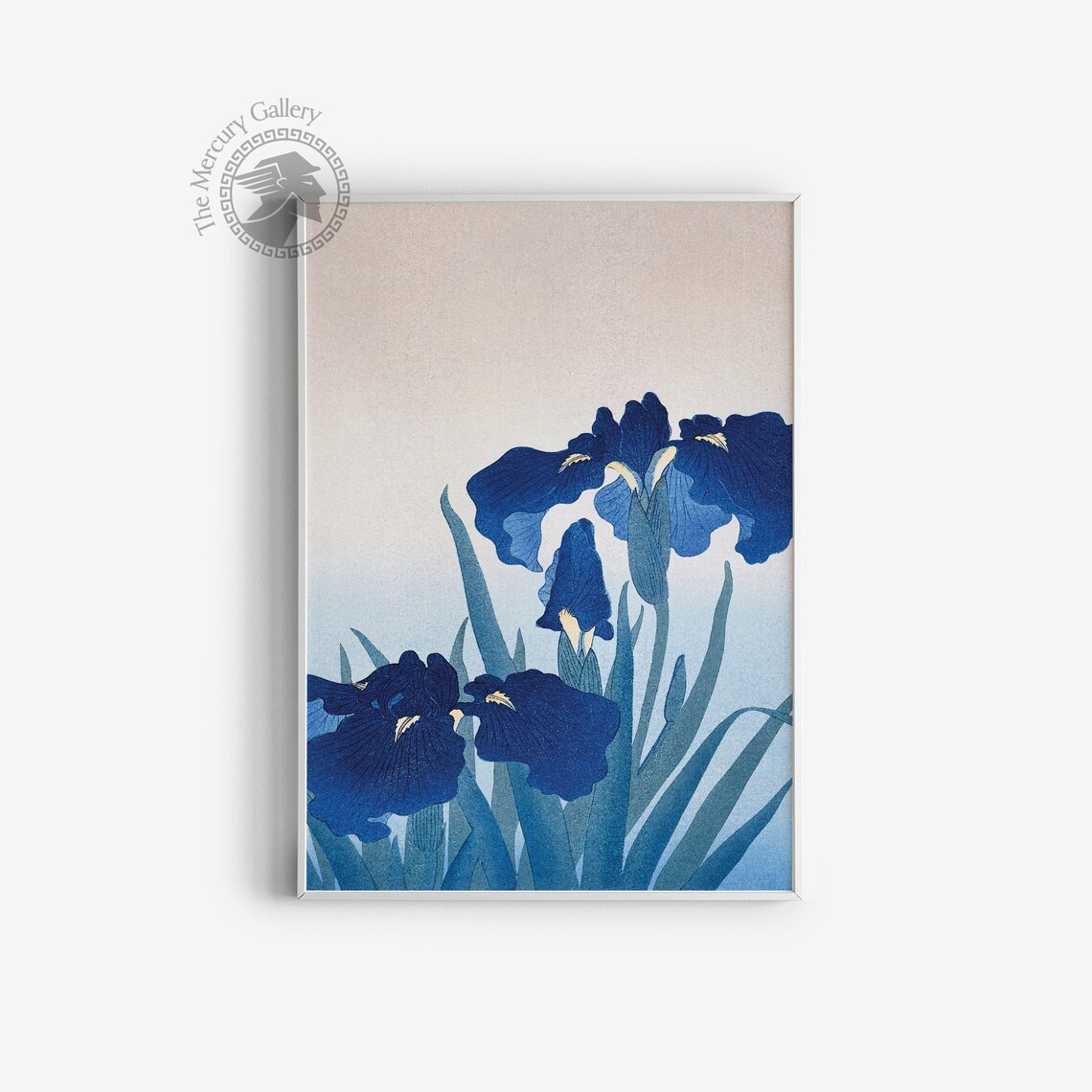 Iris Flowers by Ohara Koson, Vintage Japanese Art - Image 2