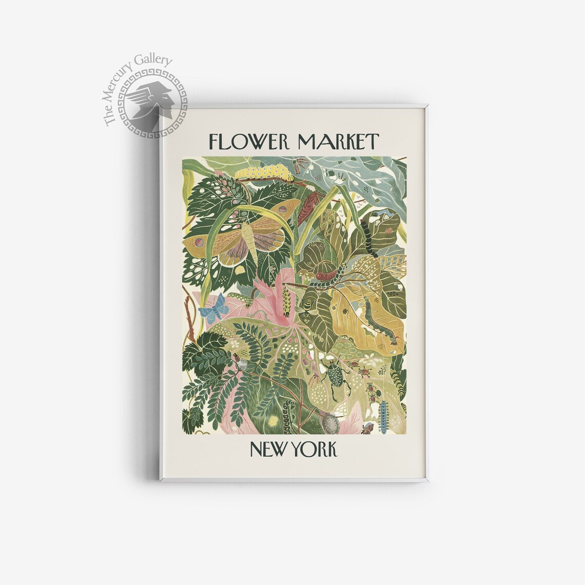 Flower Market New York Vintage Botanical Art Print - Image 4