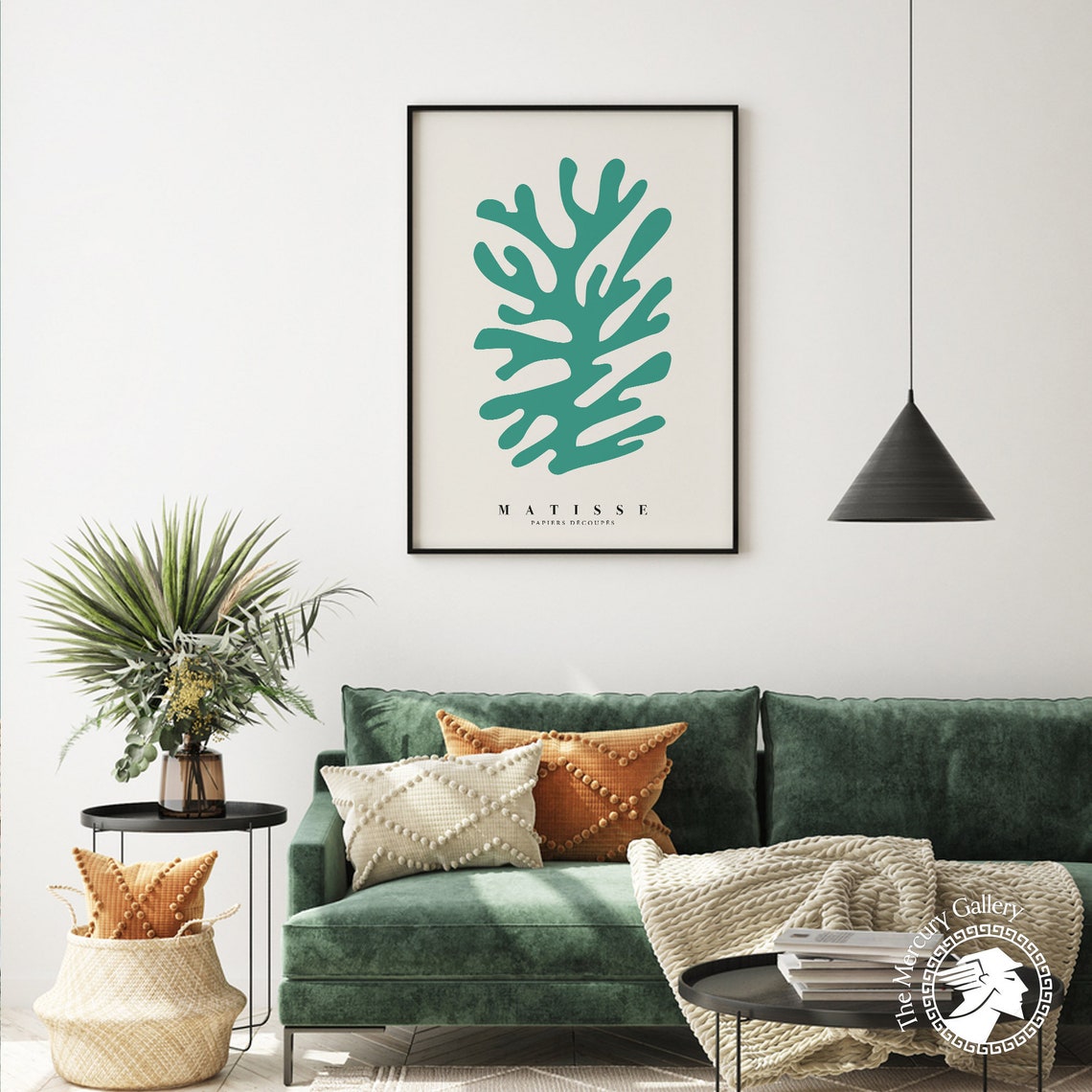 Henri Matisse Green Cutout Papiers Decoupes Abstract Seaweed Poster - Image 4