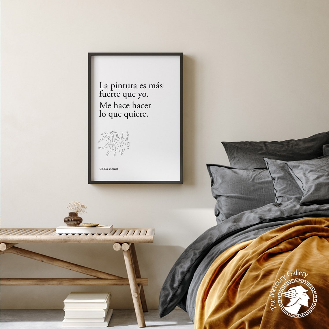 Inspirational Quotes Wall Art Picasso Poster Print Three Dancers Typography Poster Unique Wall Art Modern Art Home Decor - Image 2